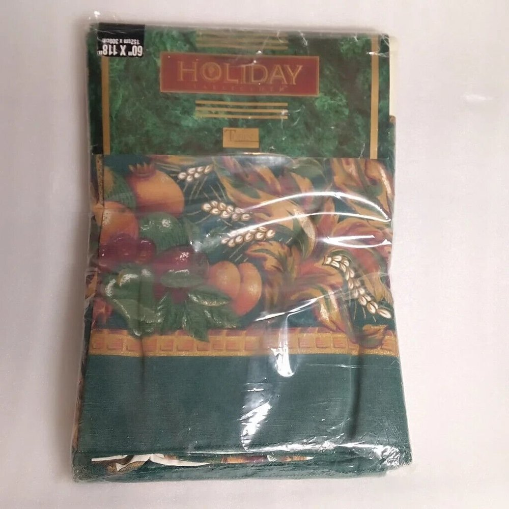 Tobin Holiday Golden Harvest Tablecloth